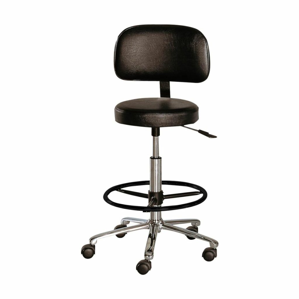 Taburete ergonómico para clínica capilar